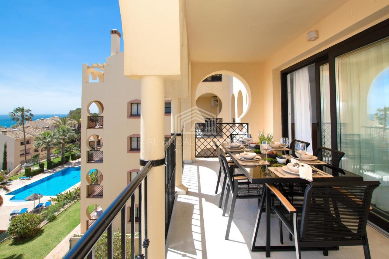 Panoramic Sea Views And Direct Access To The Beach From The Community In Torrenueva Lägenhet Málaga Exteriör bild